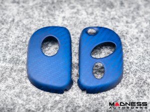 Maserati Granturismo Key Fob Cover - Carbon Fiber (2005 - 2017) - Matte Blue Maserati Granturismo Key Fob Cover - Carbon Fiber (2005 - 2017) - Matte Blue